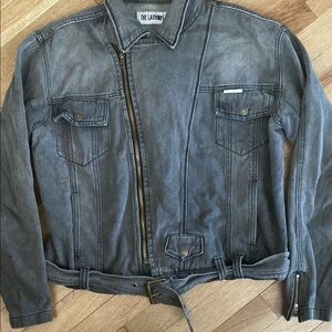 Laundry By Shelli Segal Gray Lightweight Jean Jacket